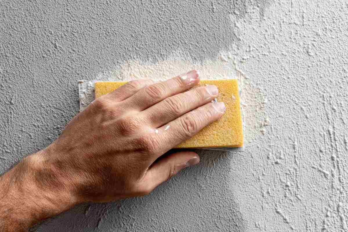 mano che pulire la parete