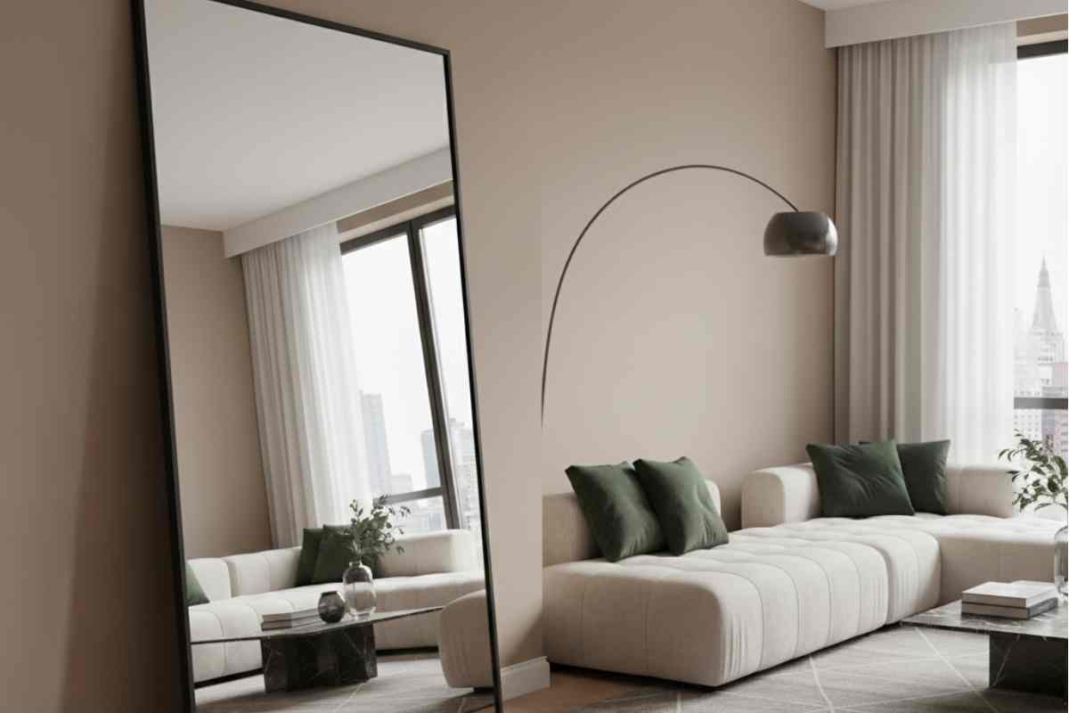 specchio in salotto classico