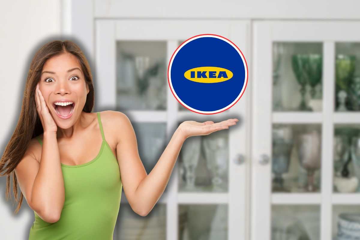 vetrina della nonna, ikea e donna sorpresa