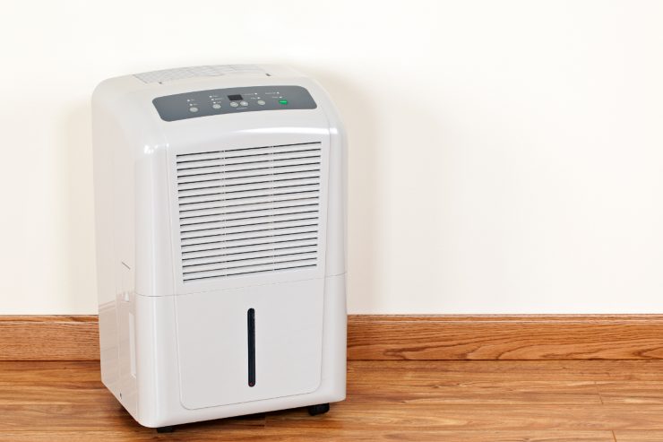Un deumidificatore in funzione