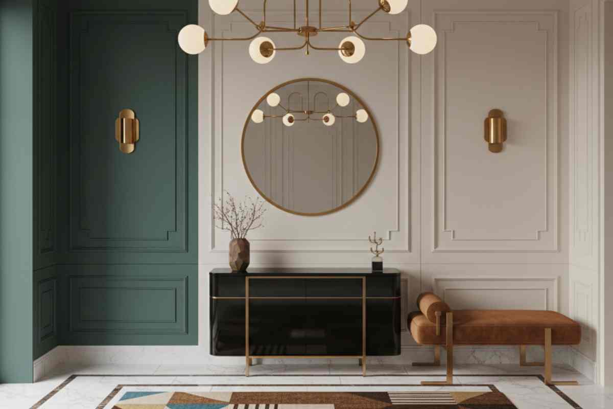 L’ingresso: geometrie che definiscono il carattere