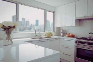 cucina bianca lucida