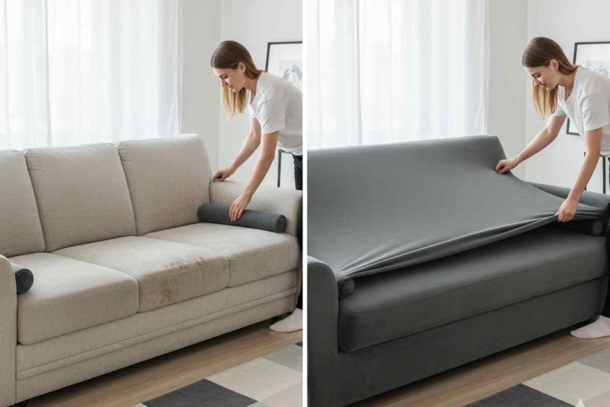 divano con e senza fodera