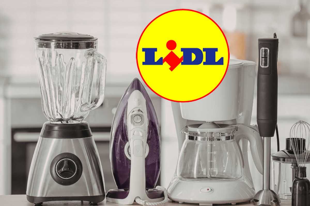 elettrodomestici da cucina con logo della Lidl