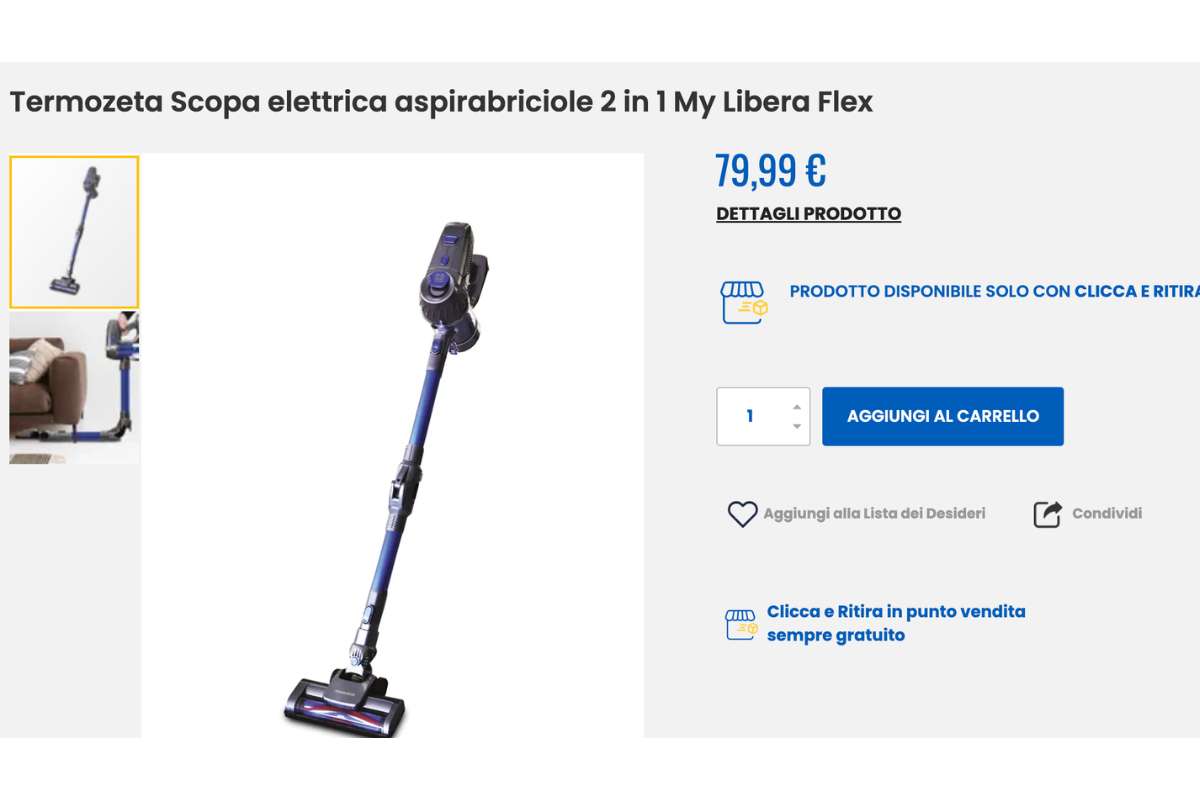 scopa elettrica in offerta da eurospin