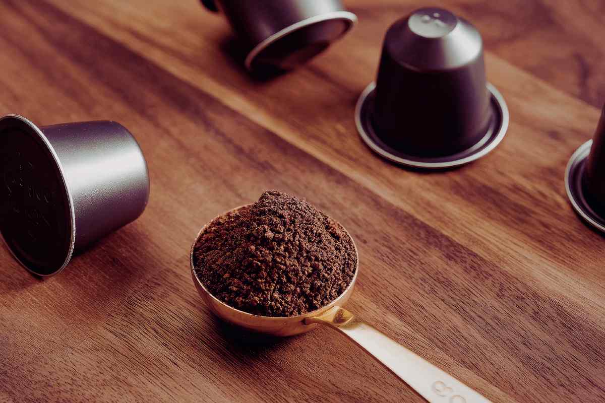 scarti di caffè e cialde