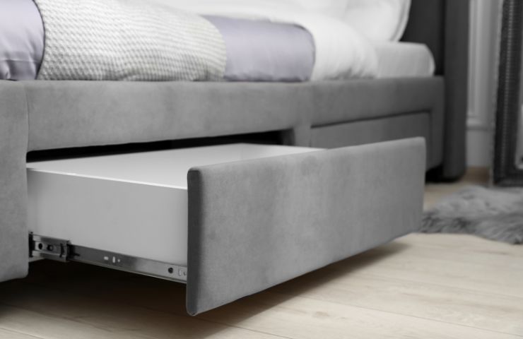 letto con cassetti sottostanti