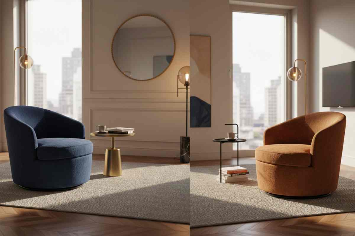 due poltron di maisons du monde di colori diversi ma stesso modello