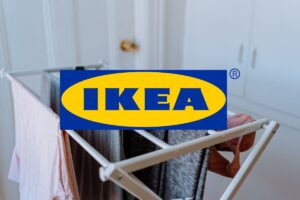 stendibiancheria e logo ikea