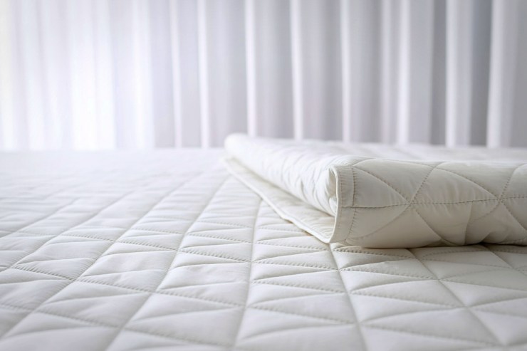Un materasso con sopra i topper
