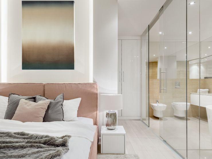 camera da letto con bagno a vista