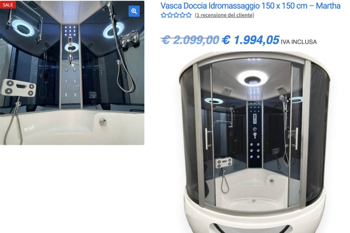 box doccia idromassaggio