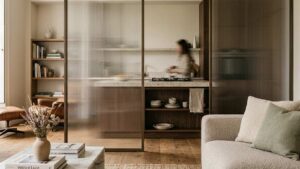 Privacy e luminosità: 4 soluzioni in vetro lavorato per un living impeccabile.