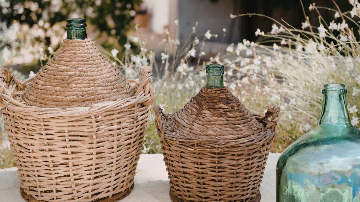 Le damigiane di vetro