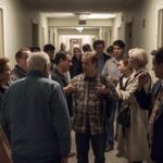 Dei condomini che litigano per i corridoi