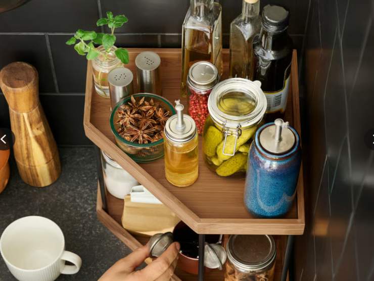 mensola angolare ikea NÅLBLECKA