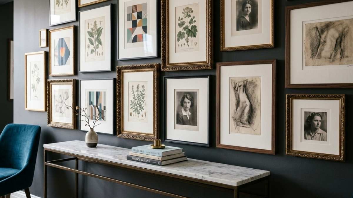 gallery wall stile midcentury