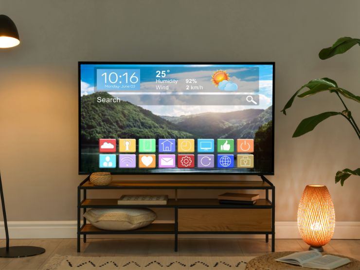 mobile con tv smart sopra