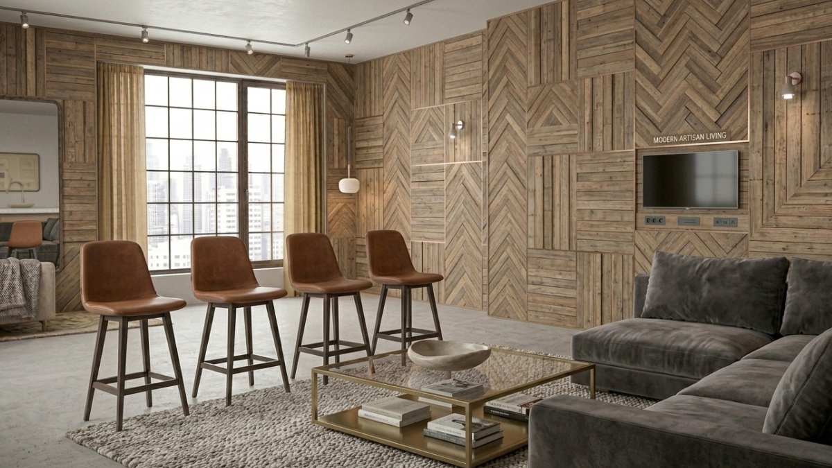 pallet che ricopre una parete