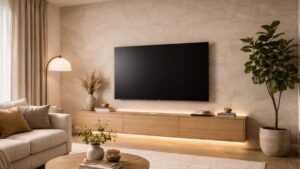 La parete TV minimal che fa sembrare il salotto più ordinato in poche mosse