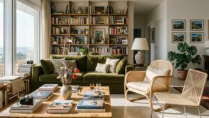 Sedute “con schienale d’aria”: il trucco visivo che alleggerisce i salotti pieni