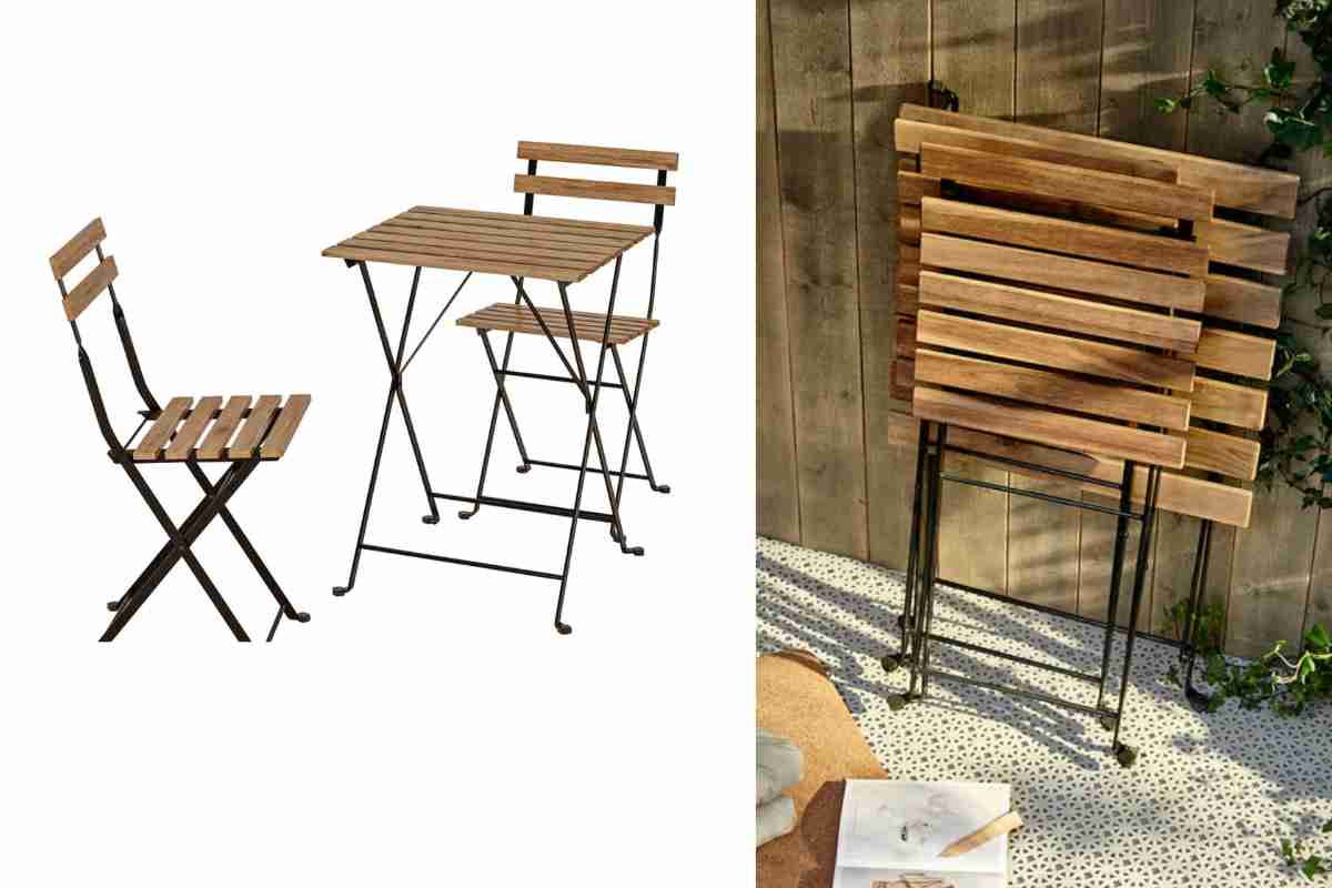 tavolino ikea con sedie per giardino 