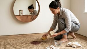 Non buttare il vecchio tappeto macchiato: il trucco del ghiaccio e del sapone di Marsiglia che lo rigenera in 5 minuti