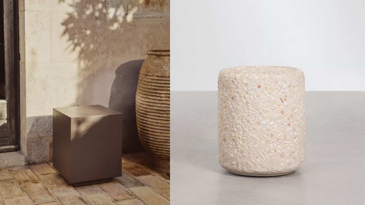 Tavolini in cemento sklum e kave home