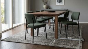 Hai detto La regola dei 60 centimetri: il segreto geometrico per il tappeto perfetto in sala da pranzo