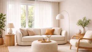 L'illusione ottica dei soffitti alti: il segreto per appendere le tende 10 cm sopra la finestra.