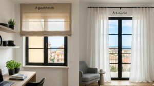 Tende a pacchetto o a caduta: quale sistema di oscuramento valorizza meglio le tue finestre.