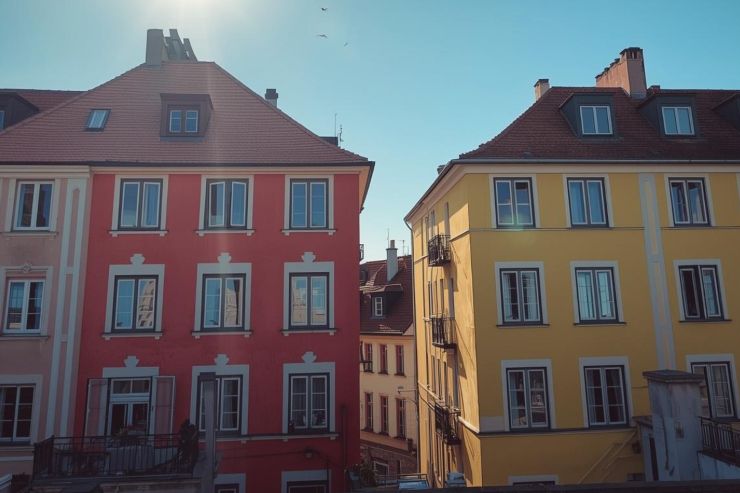 Due edifici molto vicini tra loro