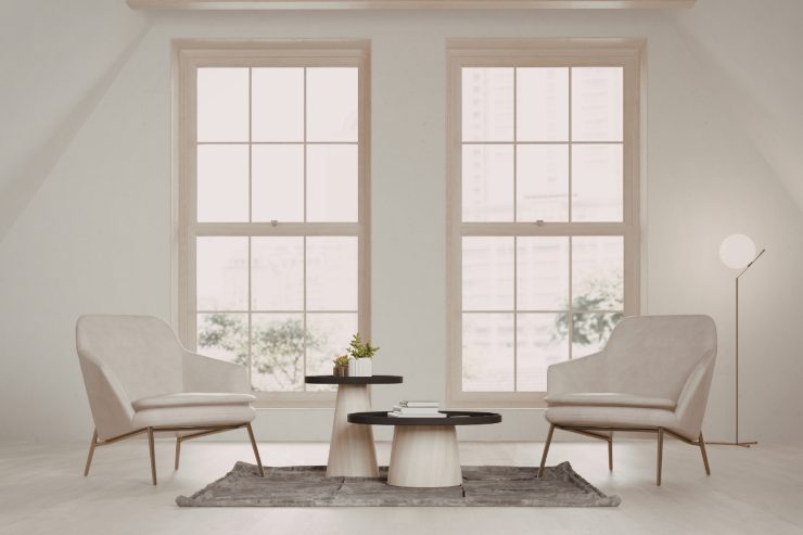 Un salone grande e luminoso