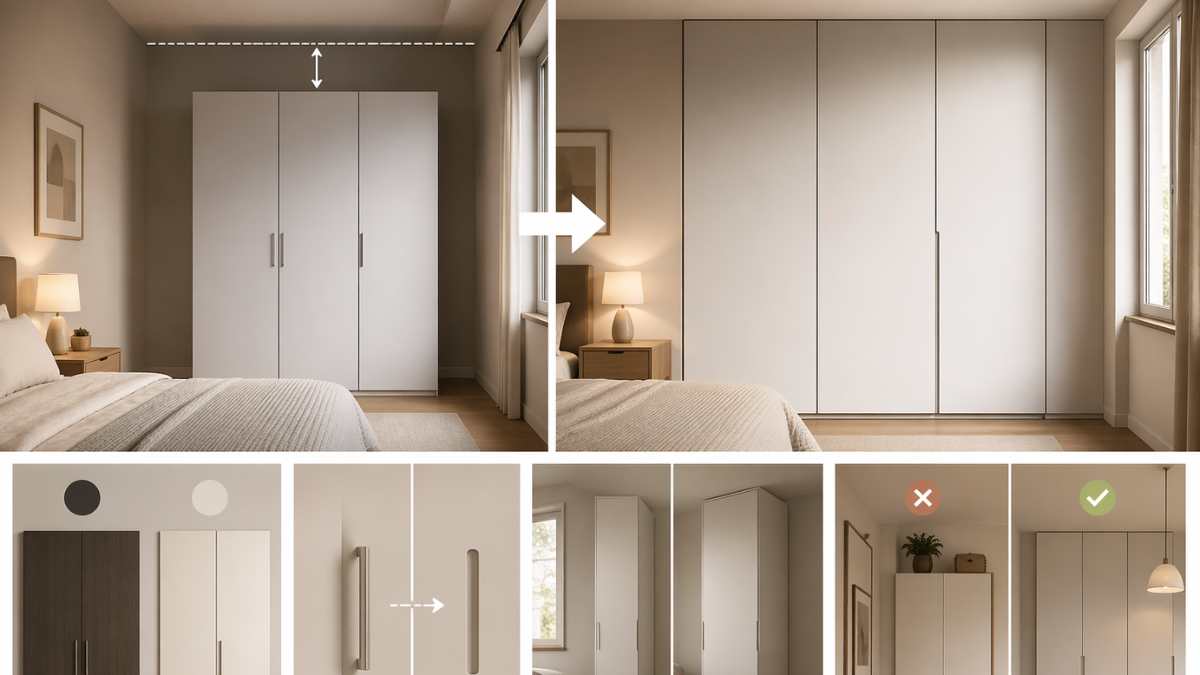 Quando l’armadio diventa una parete: la continuità delle superfici