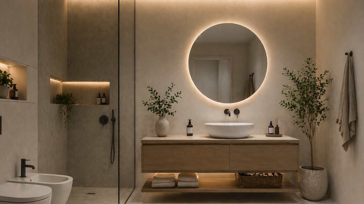 Come sono fatti i bagni senza pensili