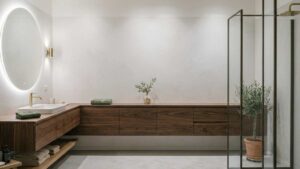 Meno pensili, più ordine: la scelta di design che rende il bagno più leggero