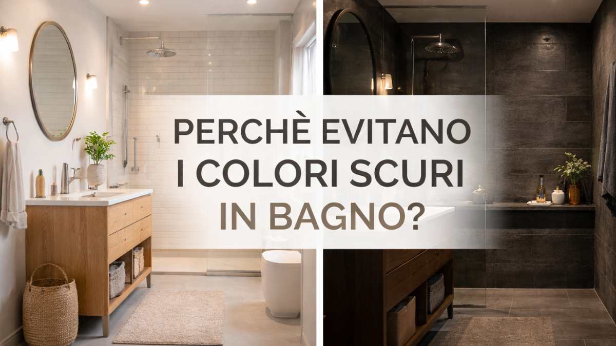differenza tra due bagno, uno chiaro e uno scuro