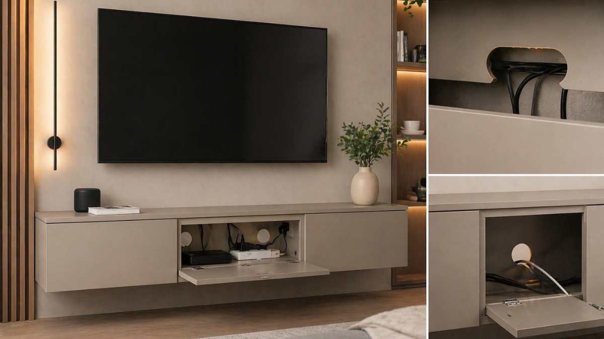 Quando il cavo segue una linea, smette di dare fastidio