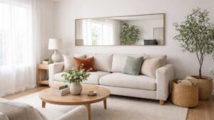 Dove mettere lo specchio in salotto? Le idee chic che ampliano subito lo spazio