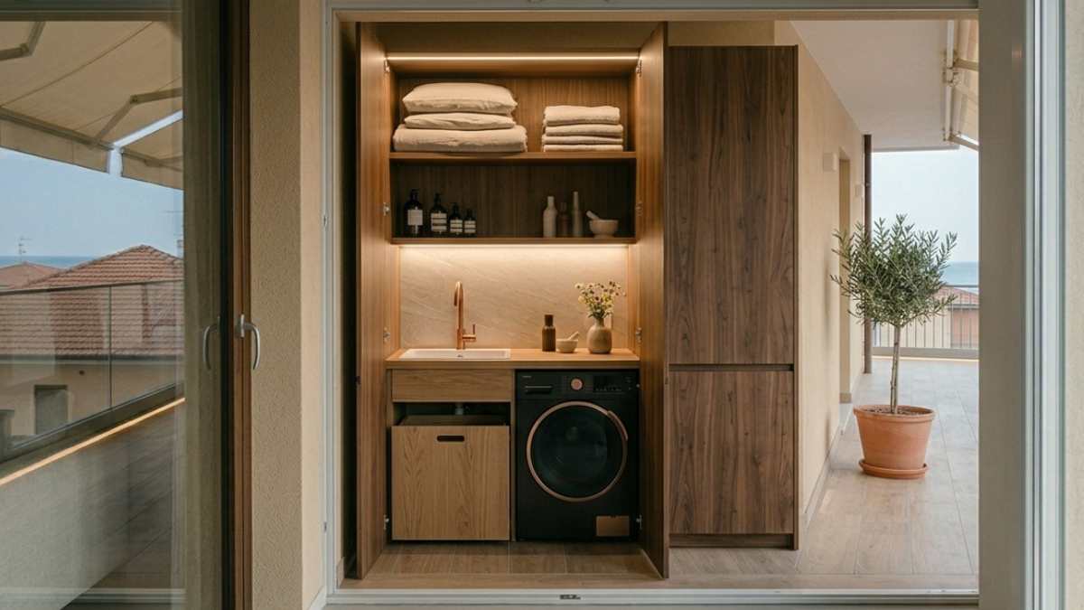 In un armadio, ma pensato per questo