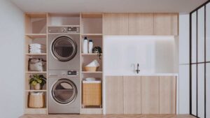 Lavatrice e asciugatrice a colonna o affiancate: la logica migliore per una lavanderia funzionale