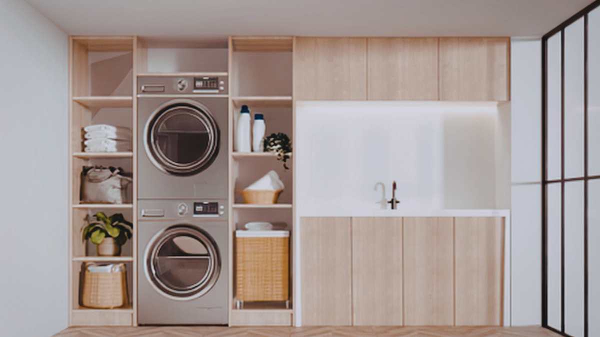 Lavatrice e asciugatrice a colonna o affiancate: la logica migliore per una lavanderia funzionale