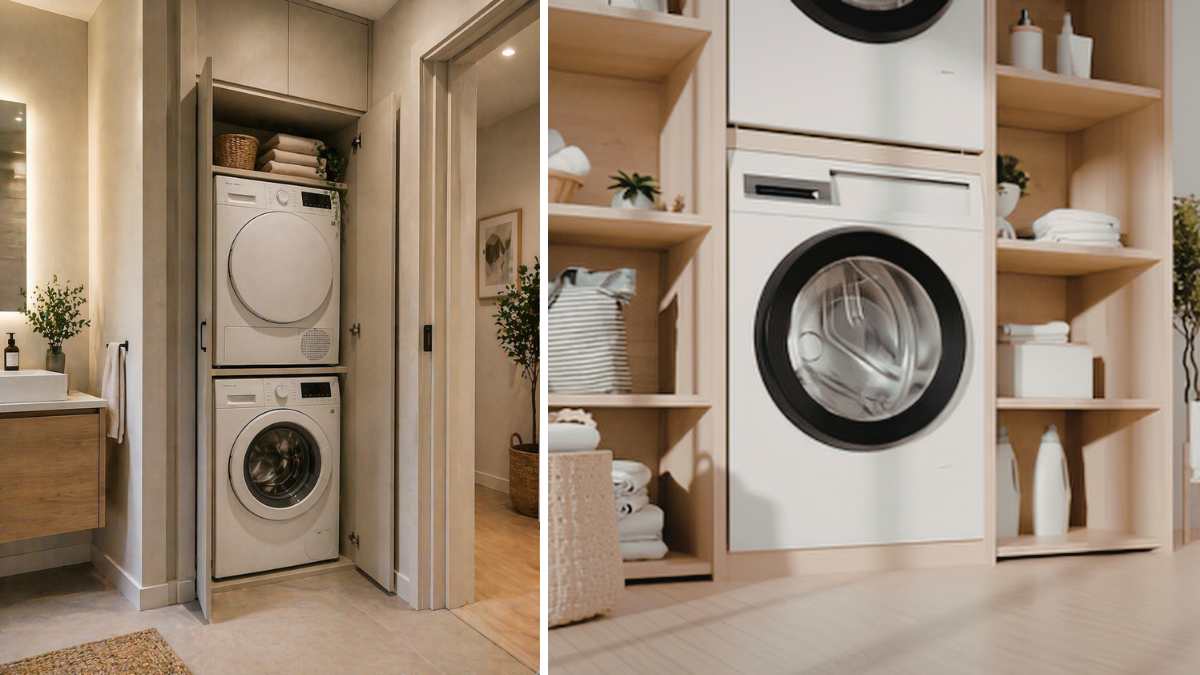 lavatrice in colonna