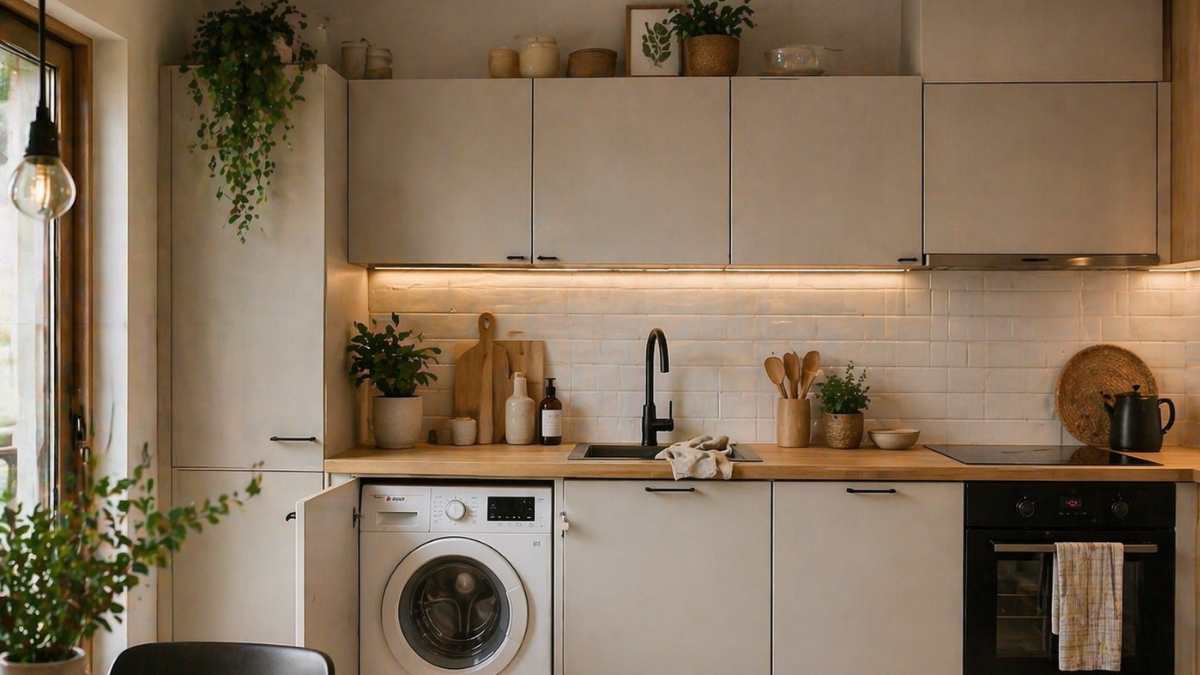 Niente lavanderia? Le idee più usate per sistemare la lavatrice senza sacrificare spazio