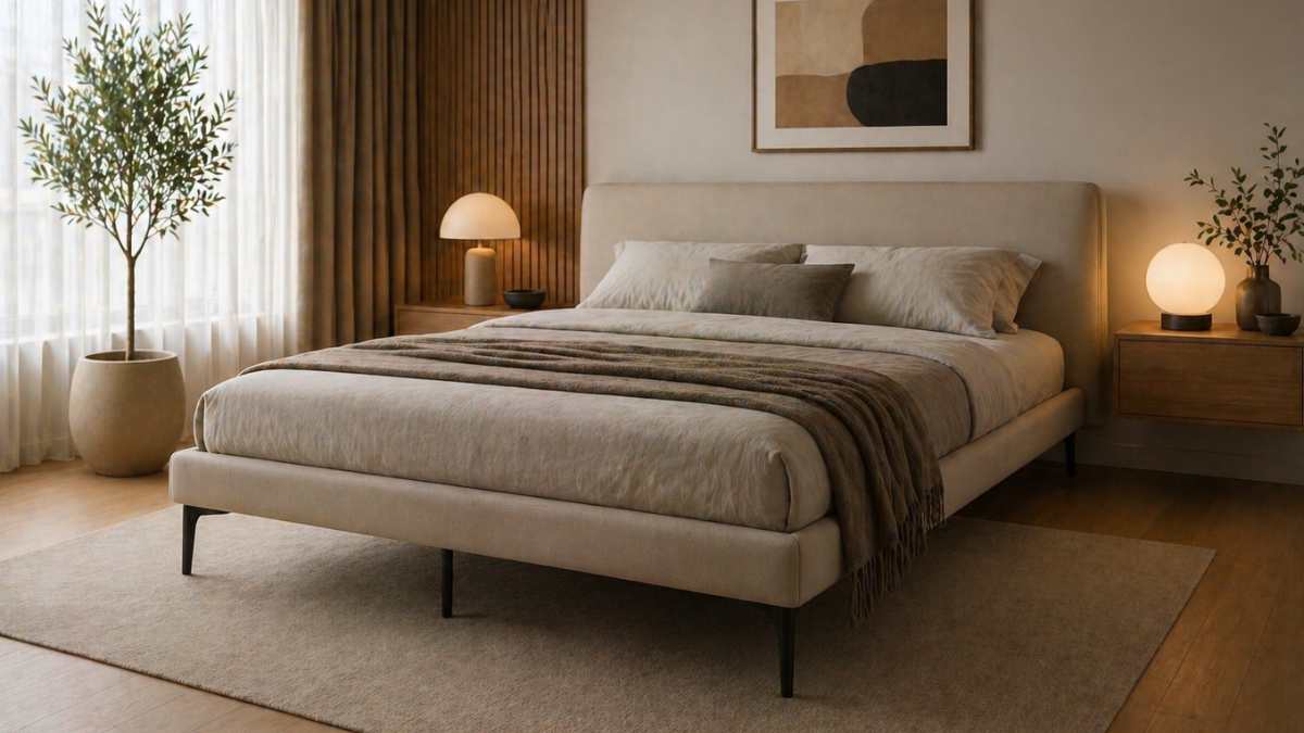 La percezione di ampiezza del letto con piedini alti