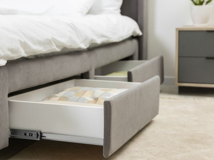 letto con cassetti porta oggetti