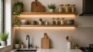 Mensole in cucina: l’altezza che evita errori e rende tutto più comodo