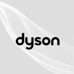 Uno sfondo grigio ed in primo piano una scritta "dyson"