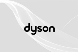 Uno sfondo grigio ed in primo piano una scritta "dyson"