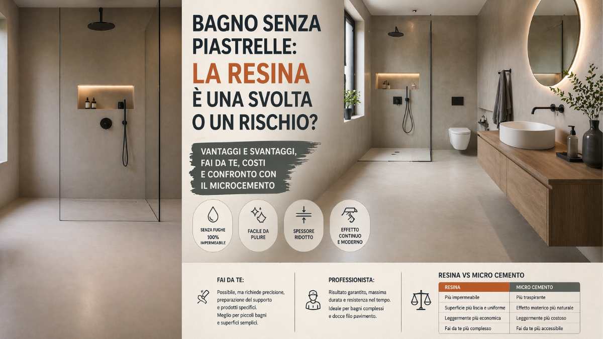 I vantaggi reali (quelli che fanno scegliere la resina)